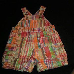 Multicolored Baby's Overalls Boy or Girl 6-9 Month